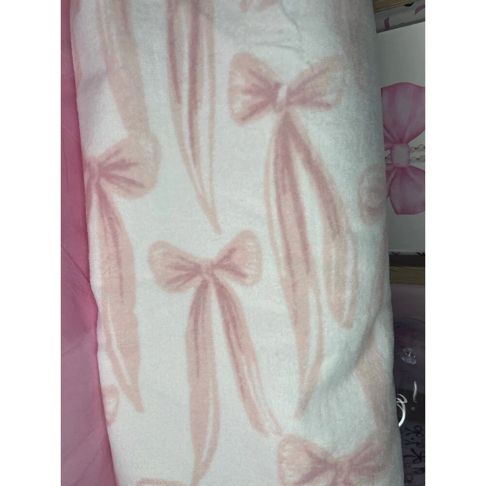 Rachel Zoe Coquette Pink Bow Beach Towel